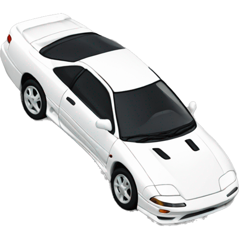 White 1992 Mitsubishi 3000 GT emoji