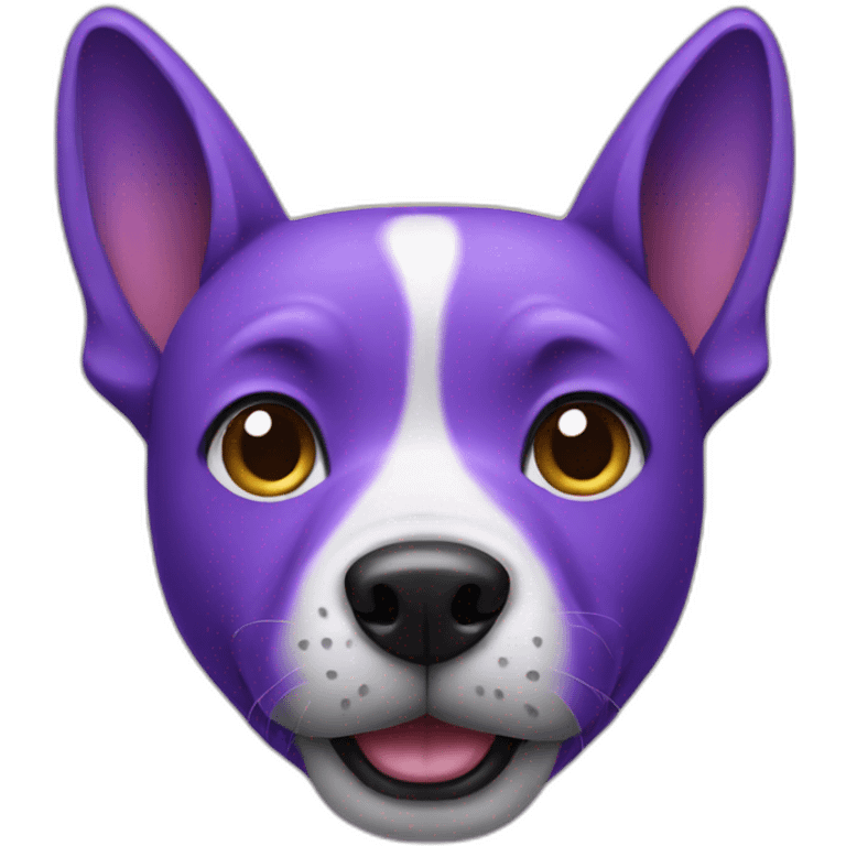 Purple dog emoji