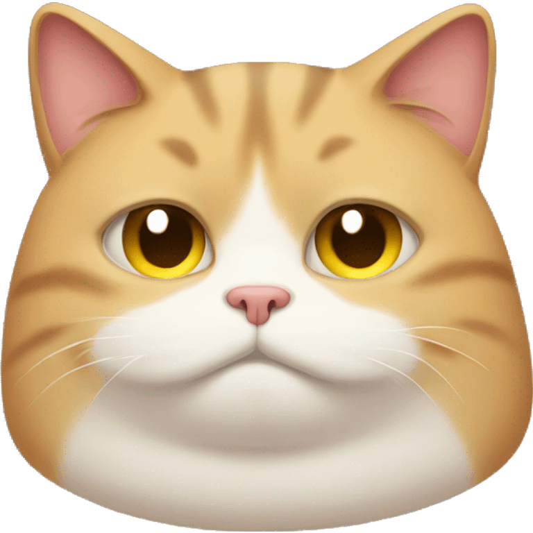 Sad fat cat emoji