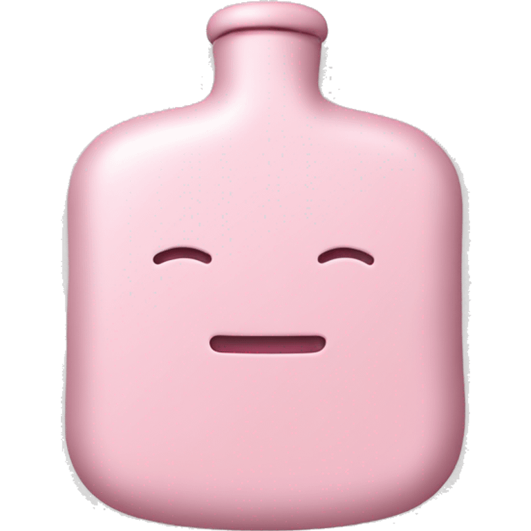 Hot water bottle solid light pink color emoji