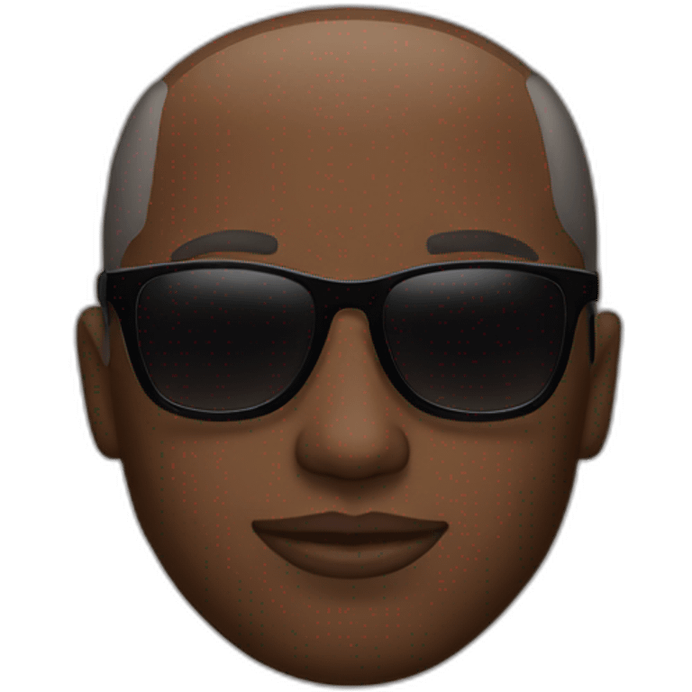 Black man with shades emoji