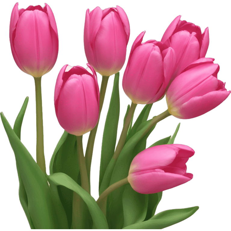 pink tulips  emoji