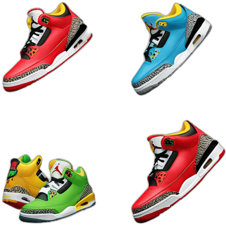 Air Jordan 3 balvin emoji