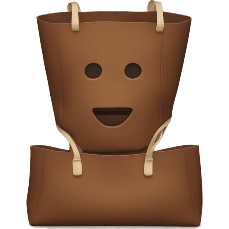 The totebag in brown emoji