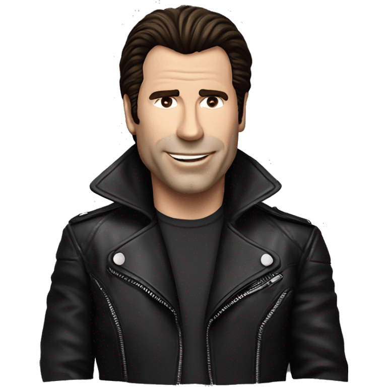 John travolta in leather jacket emoji