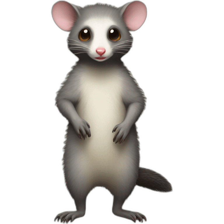 full body possum emoji