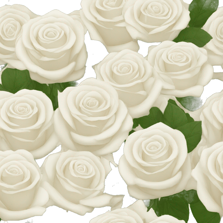 White rose bouquet  emoji