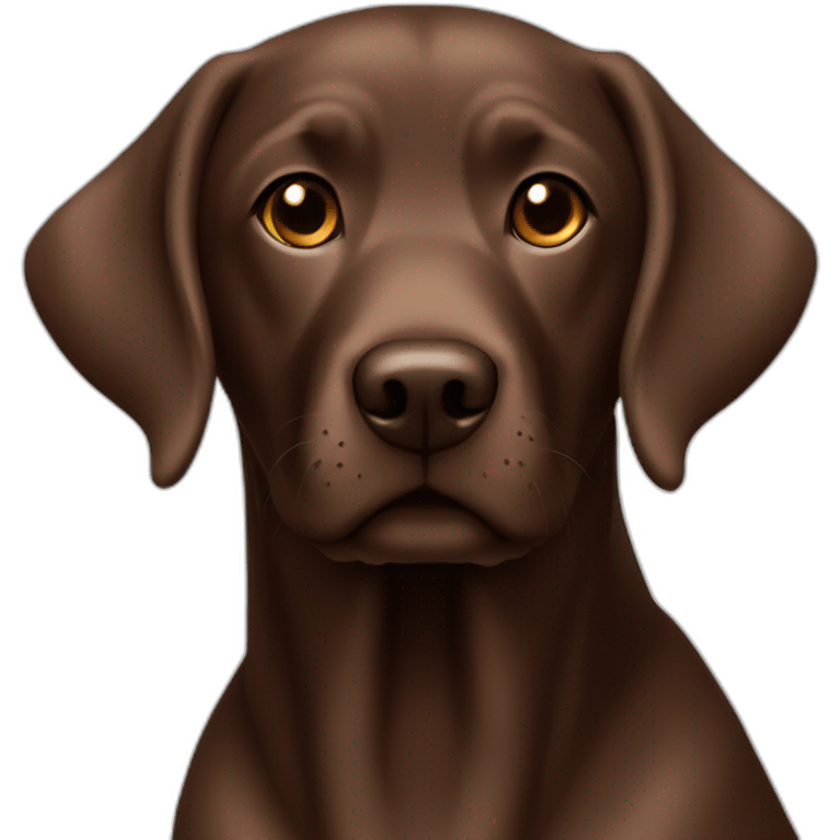 labrador Retriver chocolate color emoji