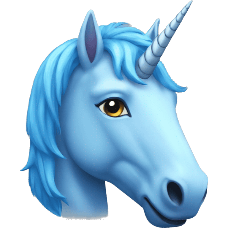 Blue Unicorn emoji