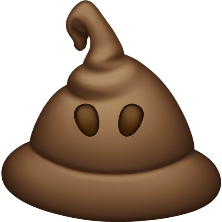 A poop Emoji With a hat emoji