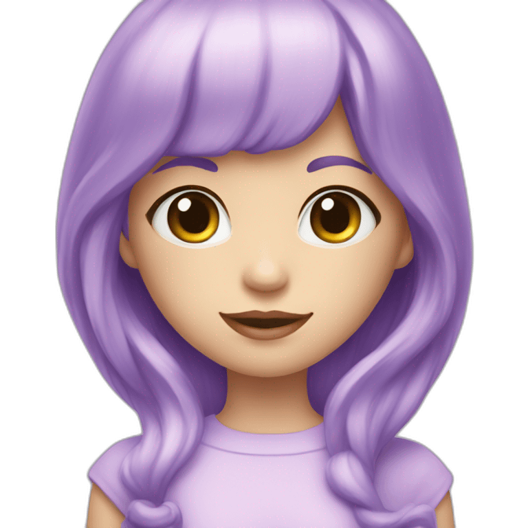 Cœur violet pastel emoji