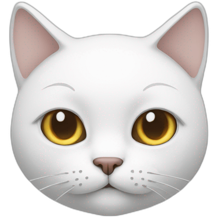 chill white cat emoji