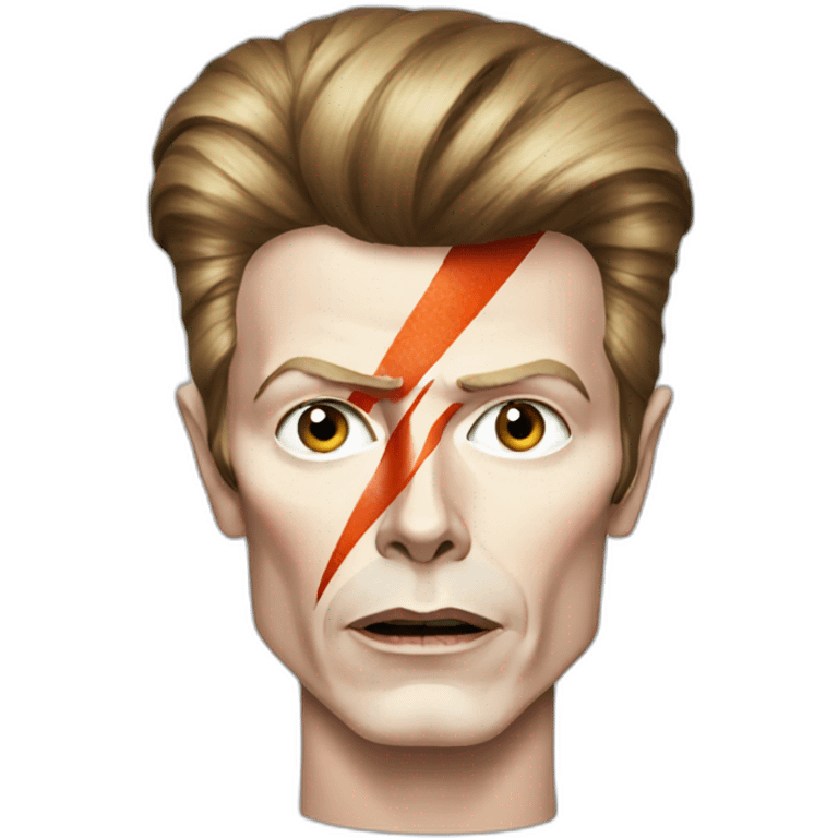 david bowie with makeup emoji