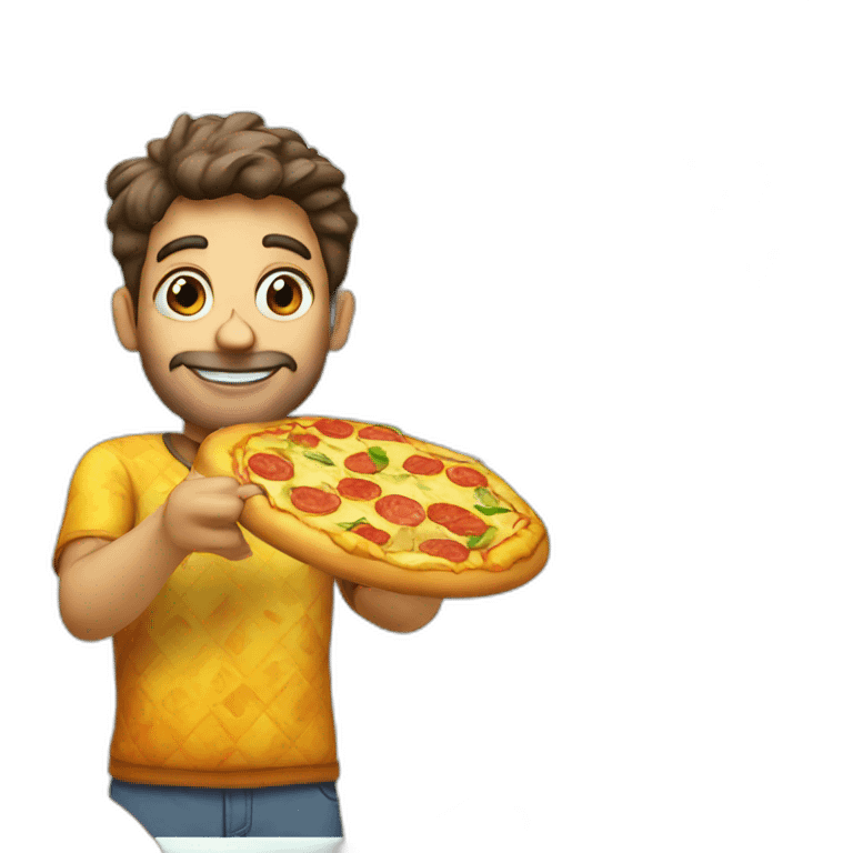 Italian eat pizza ananas emoji