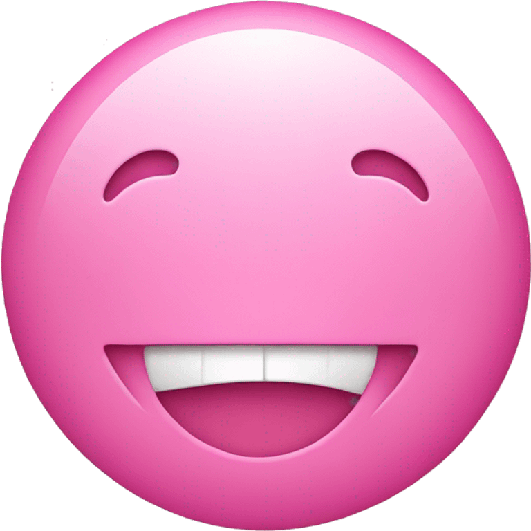 round smiley like on iPhone pink emoji