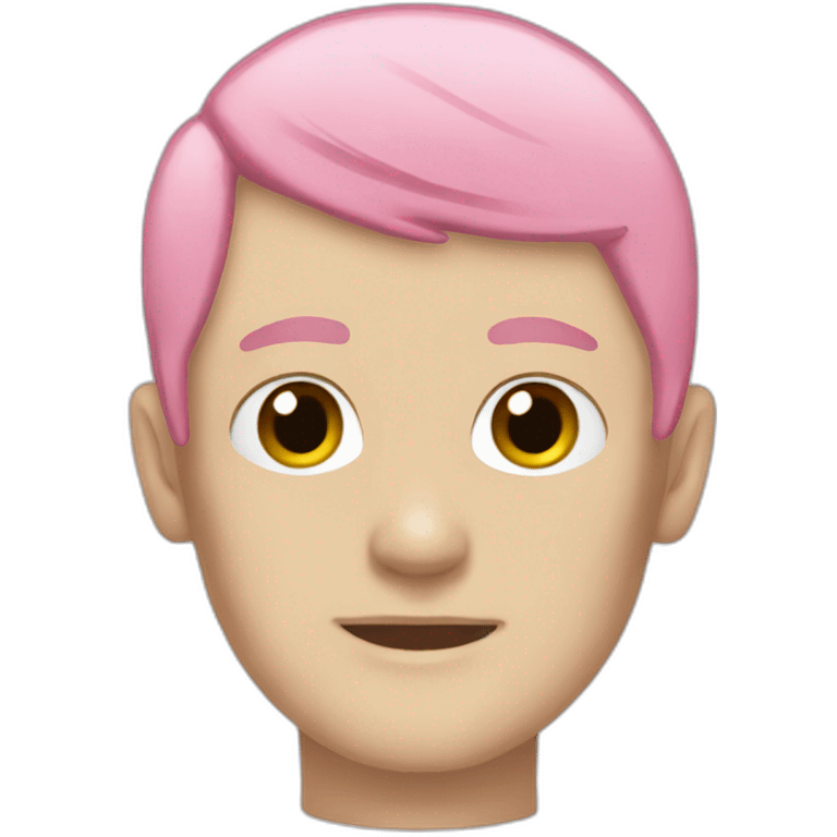 Lilpeep with pink hair emoji