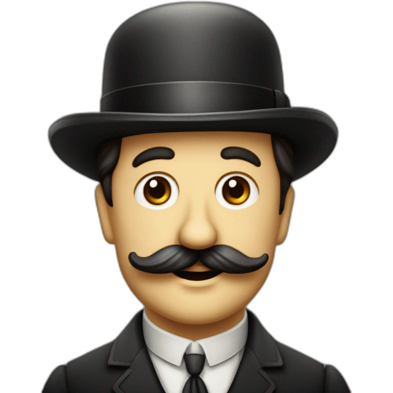 Dictateur des années 1940 en Allemagne avec Only Charlie Chaplin's moustache emoji