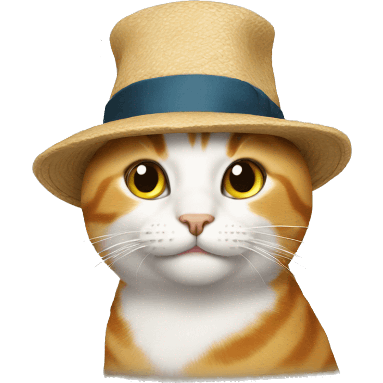 Cat in a hat emoji