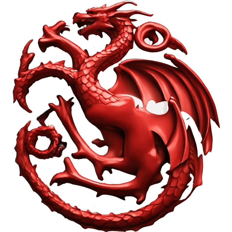 Targaryen logo three dragons red emoji