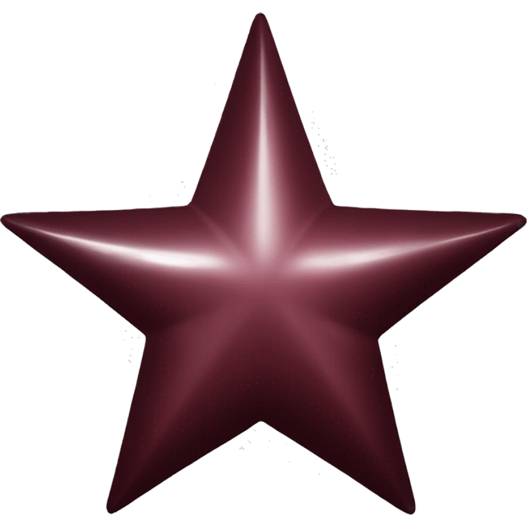 shiny maroon star emoji