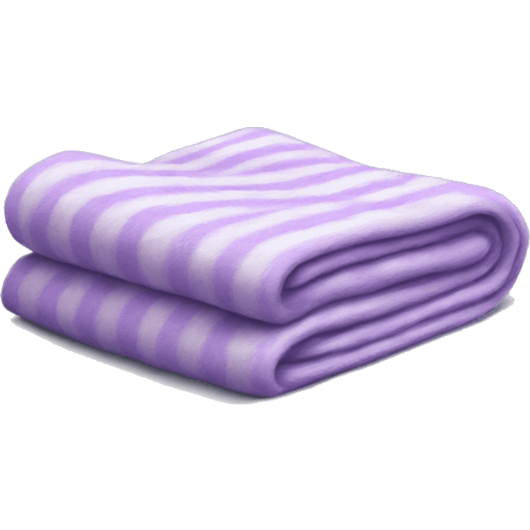 Realistic lilac blankets neatly folded emoji