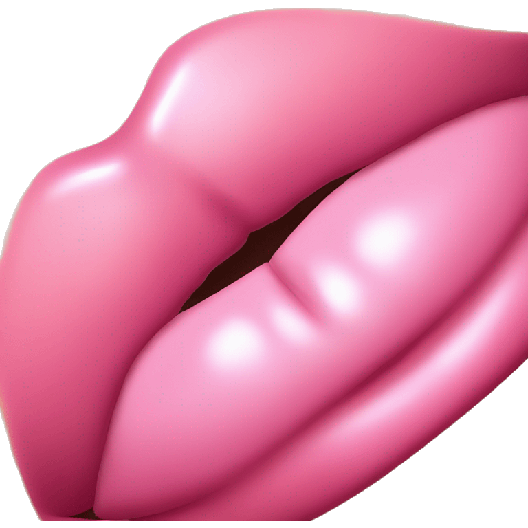 Glossy lips emoji