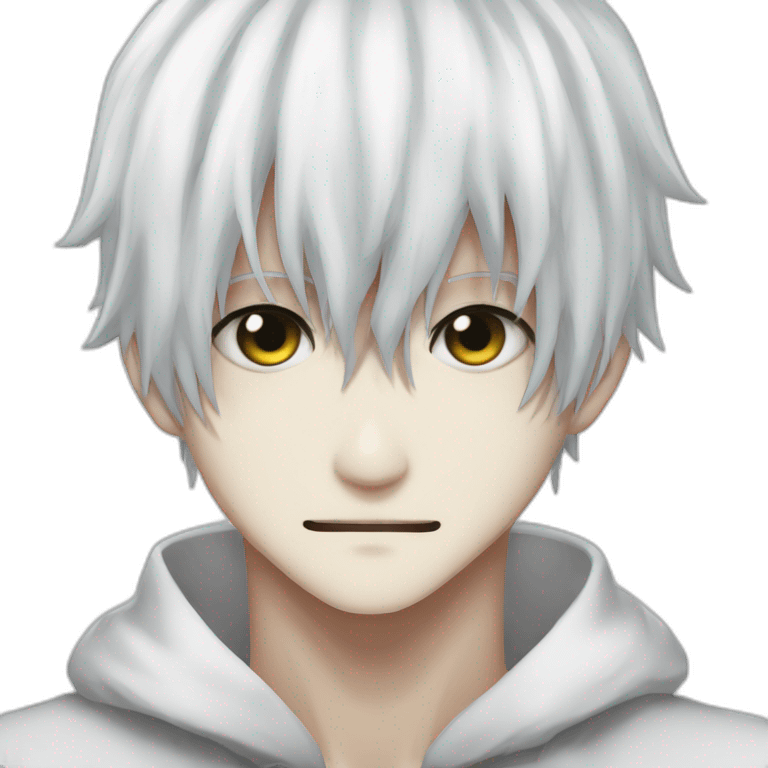 Kaneki demon tentacules cheveux blanc emoji