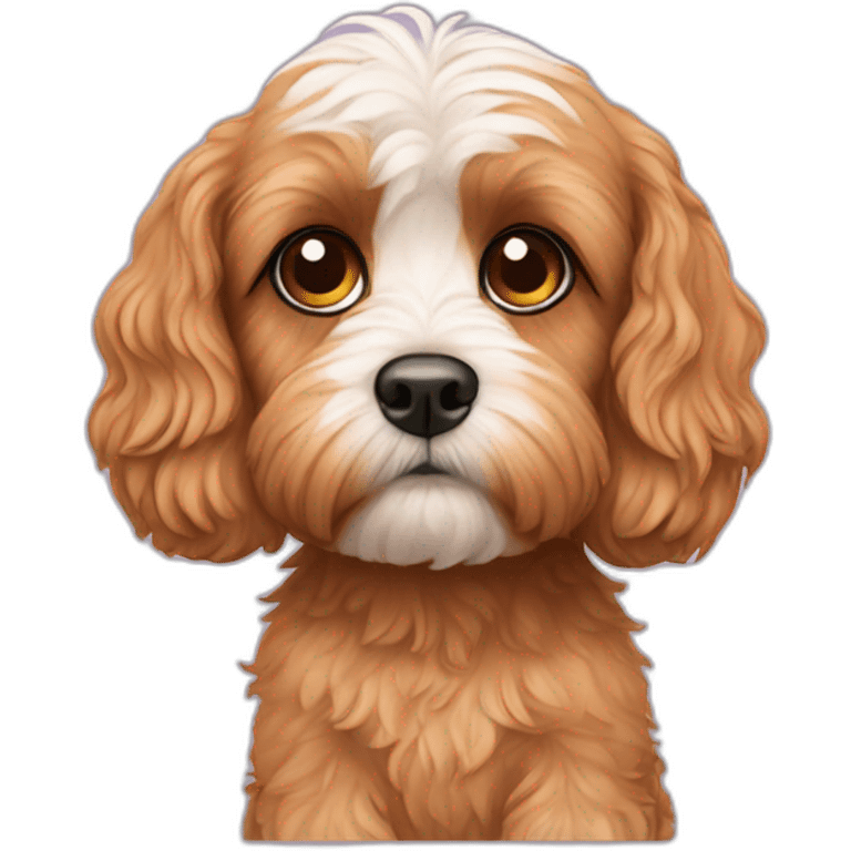 Sad cavoodle emoji