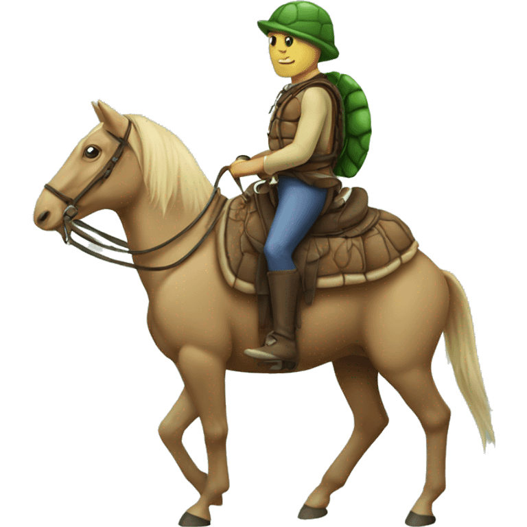 turtle on horse emoji