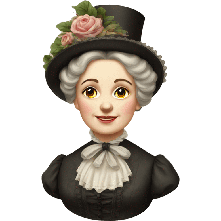 1870s victorian lady emoji