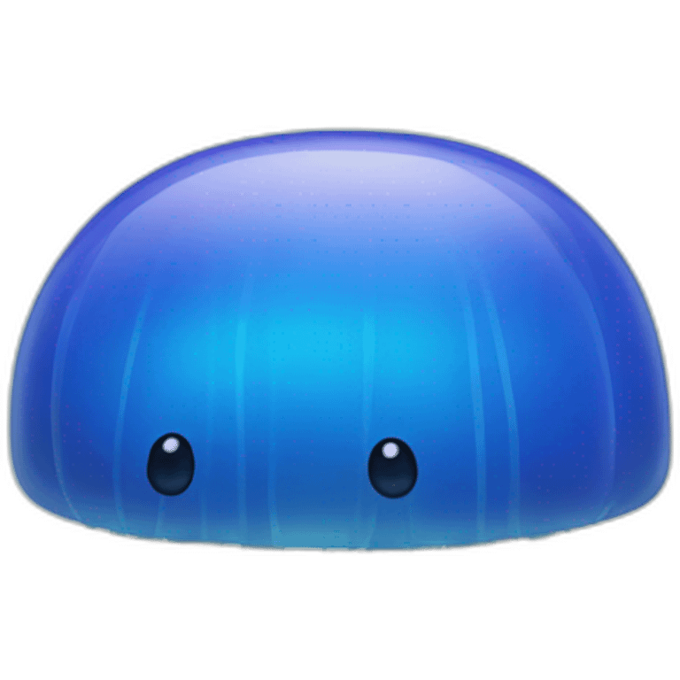 Neo blue jellyfish emoji