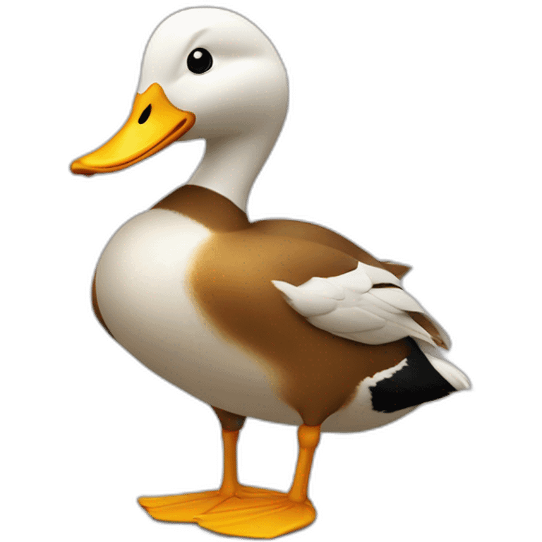 Canard qui danse la macarena emoji