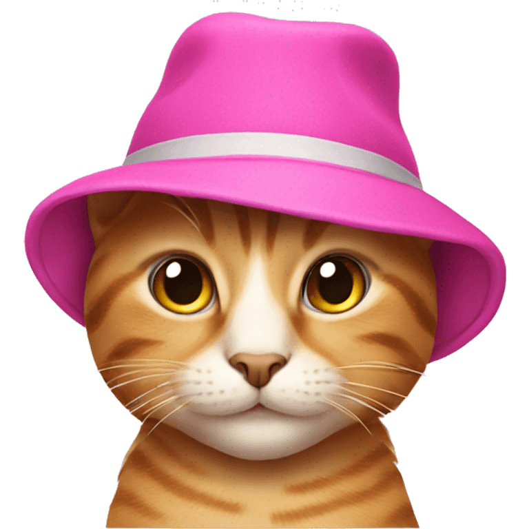 Cat with pink hat emoji