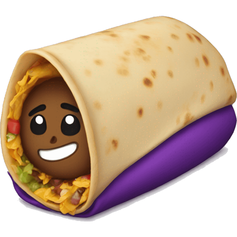 Purple burito emoji