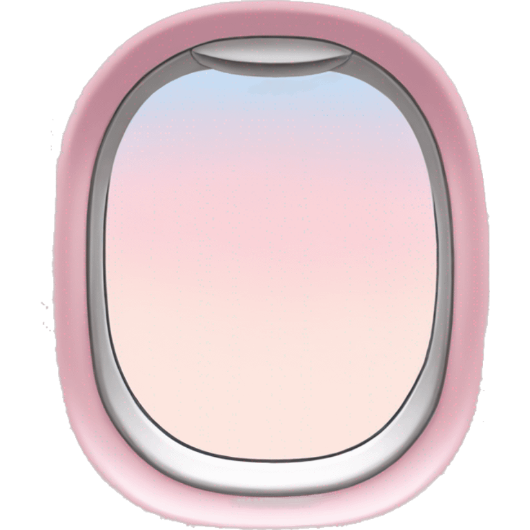 Light pink airplane window  emoji