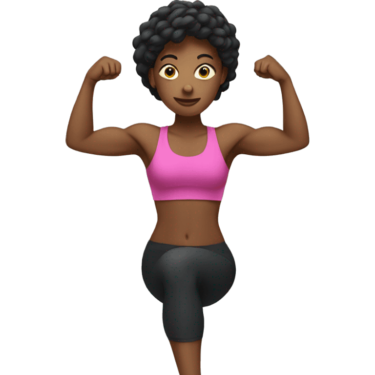 woman working out emoji