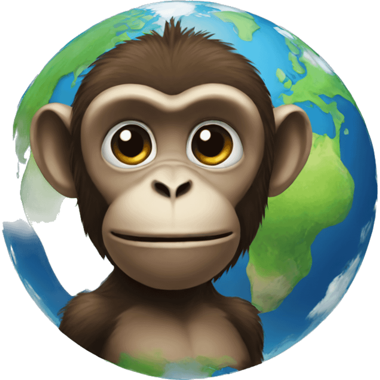 monkey+earth+AI emoji