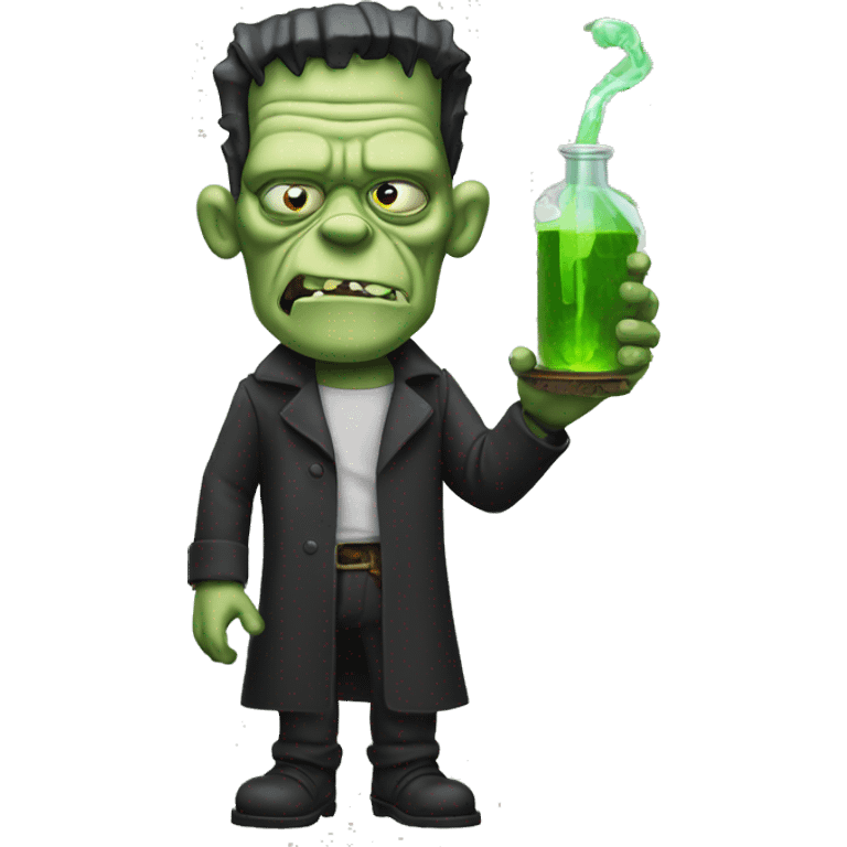 frankenstein holding bong emoji