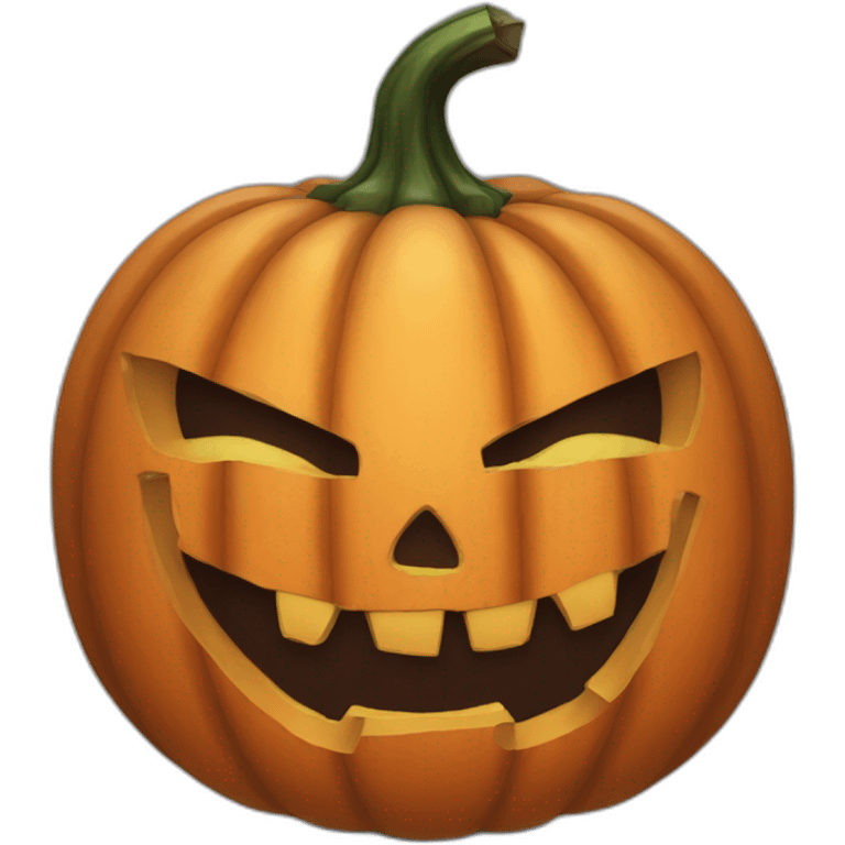 Halloween jack o' lantern emoji