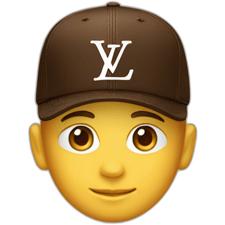 Louis Vuitton cap emoji