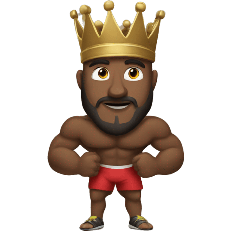 a king doing crossfit emoji