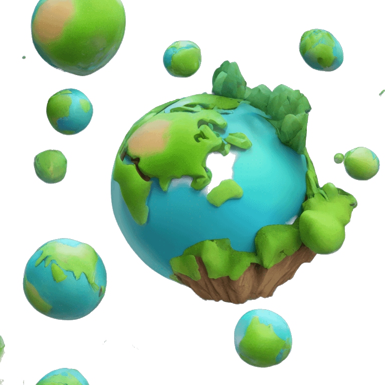 3d art earth planet world  emoji