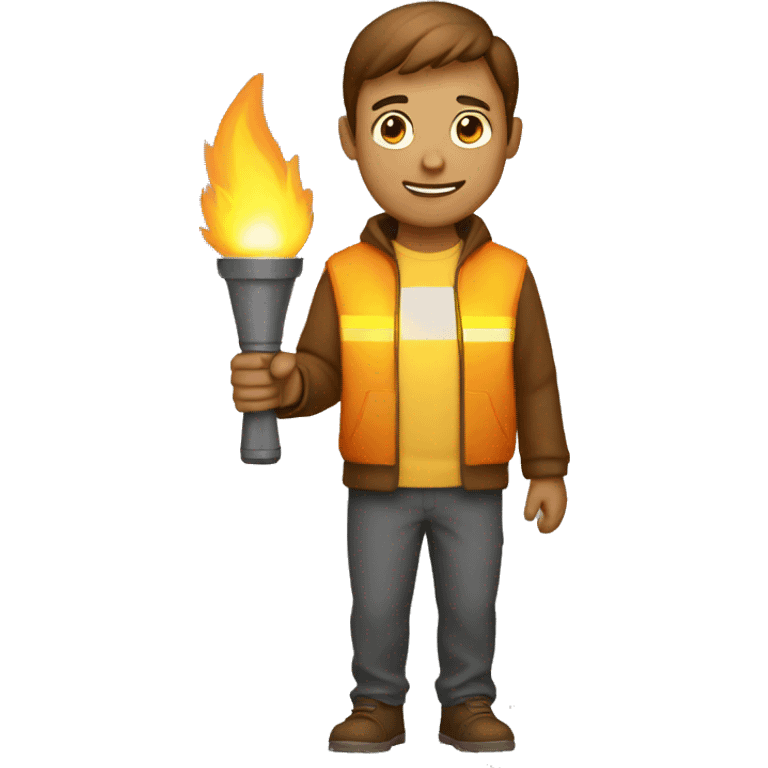 Person with torch emoji