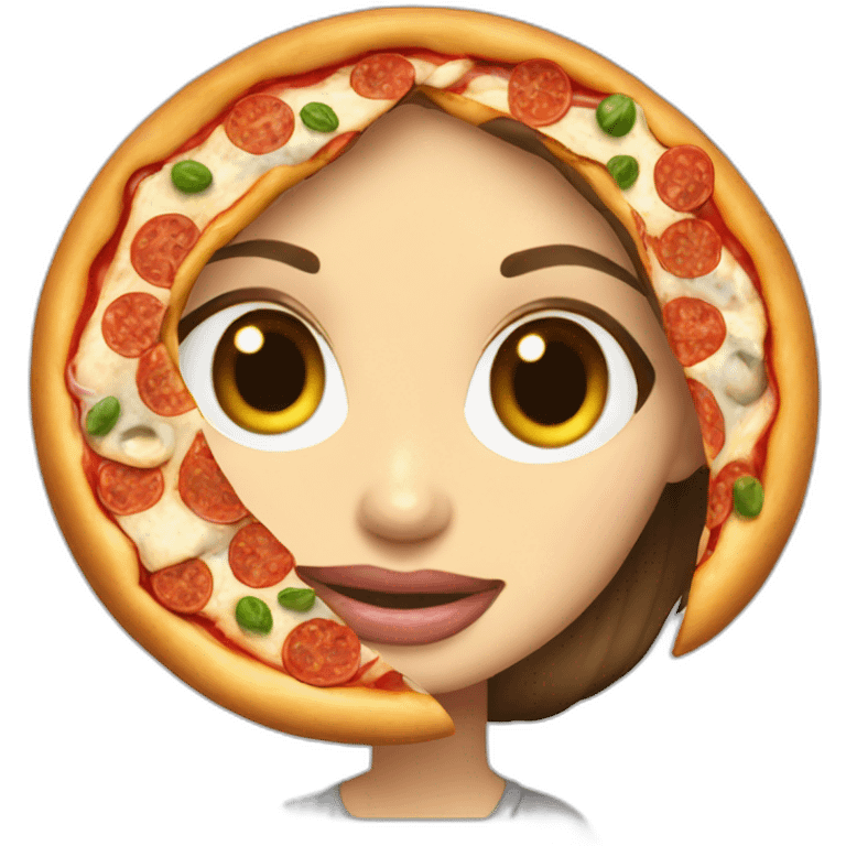 angelina jolie comiendo pizza emoji