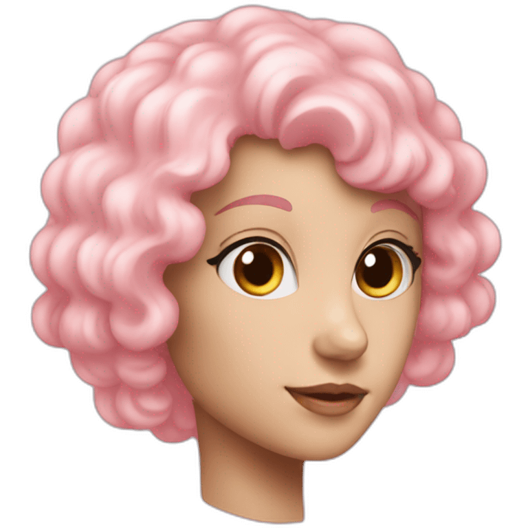 a pink pearl emoji