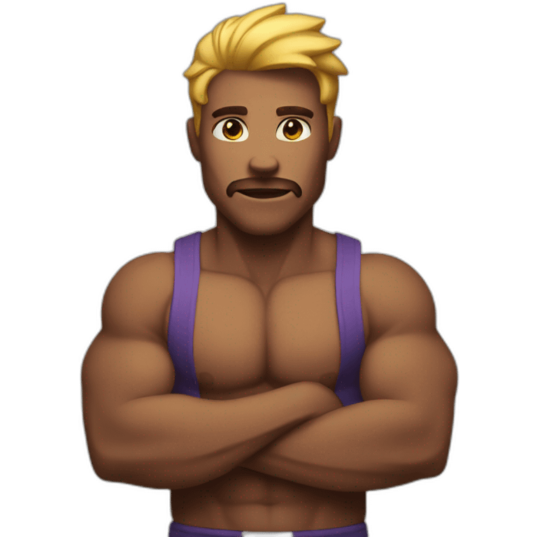 strong man a muscular emoji