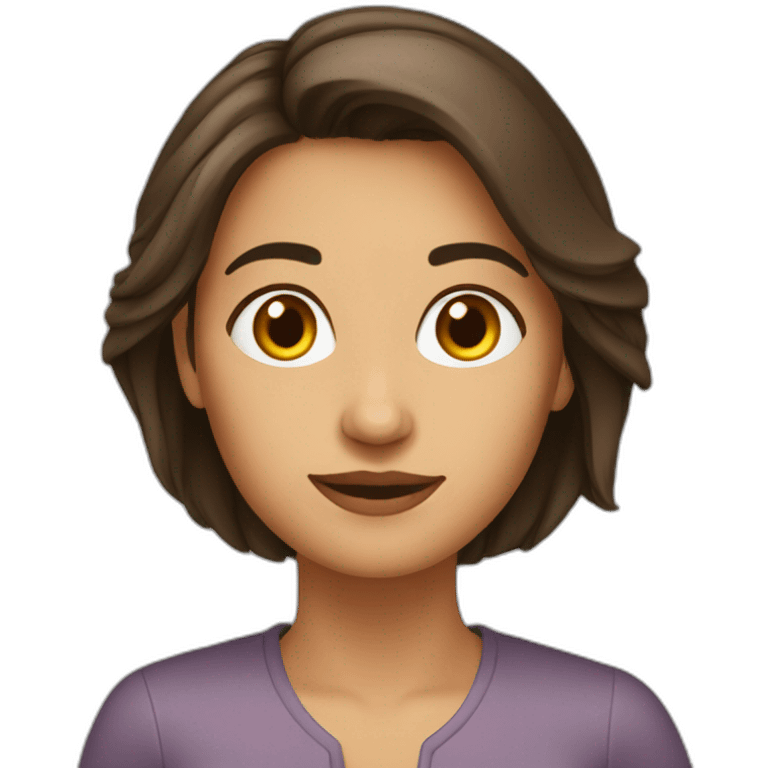 Femme brune emoji