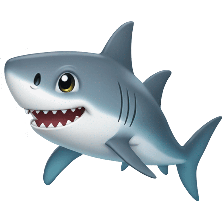 Cute shark emoji