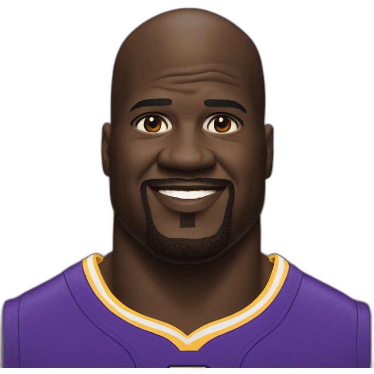 white shaquille O'Neal emoji