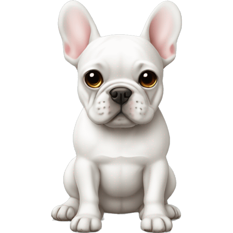 Frenchie white emoji